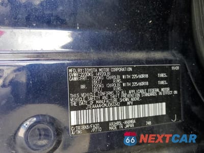 Zdjęcie 12 z 12 samochodu: 2021 TOYOTA VENZA LE VIN:JTEAAAAH2MJ083342 - miniatura