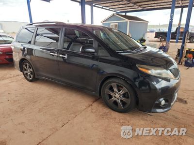 Czwarte zdjęcie samochodu z boku: 2015 TOYOTA SIENNA SPORT VIN:5TDXK3DCXFS616289 - miniatura
