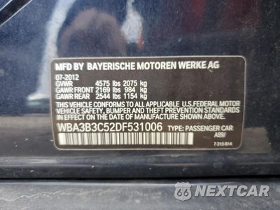 Zdjęcie 12 z 12 samochodu: 2013 BMW 328 XI VIN:WBA3B3C52DF531006 - miniatura
