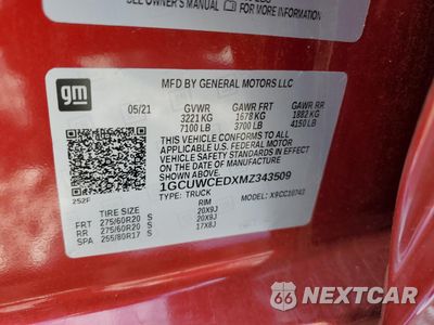 Zdjęcie 13 z 14 samochodu: 2021 CHEVROLET SILVERADO C1500 LT VIN:1GCUWCEDXMZ343509 - miniatura