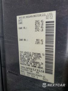 Zdjęcie 12 z 12 samochodu: 2012 NISSAN ALTIMA BASE VIN:1N4AL2AP3CN523528 - miniatura