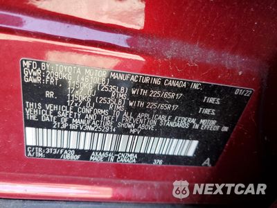 Zdjęcie 13 z 13 samochodu: 2022 TOYOTA RAV4 XLE VIN:2T3P1RFV3NW252914 - miniatura