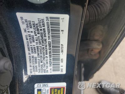 Zdjęcie 12 z 12 samochodu: 2009 HONDA CIVIC EX VIN:1HGFA16839L024803 - miniatura