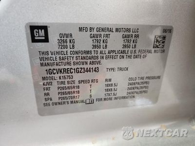 Zdjęcie 13 z 15 samochodu: 2016 CHEVROLET SILVERADO K1500 LT VIN:1GCVKREC1GZ344143 - miniatura