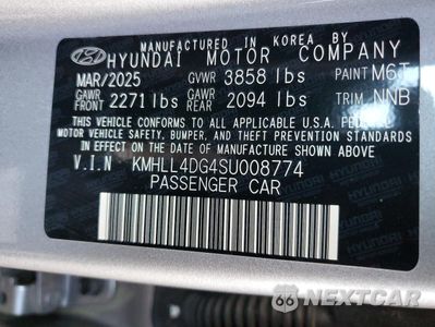 Zdjęcie 12 z 12 samochodu: 2025 HYUNDAI ELANTRA SE VIN:KMHLL4DG4SU008774 - miniatura