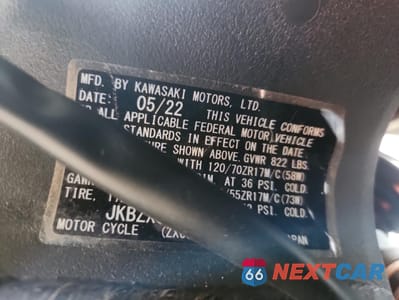 Zdjęcie 8 z 8 samochodu: 2023 KAWASAKI ZX636 K VIN:JKBZXJH10PA015985 - miniatura