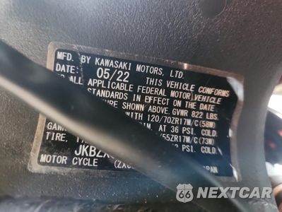 Zdjęcie 8 z 8 samochodu: 2023 KAWASAKI ZX636 K VIN:JKBZXJH10PA015985 - miniatura