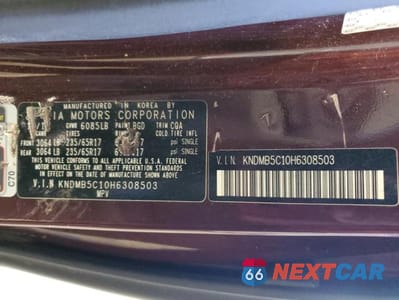 Zdjęcie 13 z 13 samochodu: 2017 KIA SEDONA LX VIN:KNDMB5C10H6308503 - miniatura