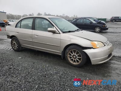Czwarte zdjęcie samochodu z boku: 2002 HONDA CIVIC LX VIN:2HGES16852H932973 - miniatura