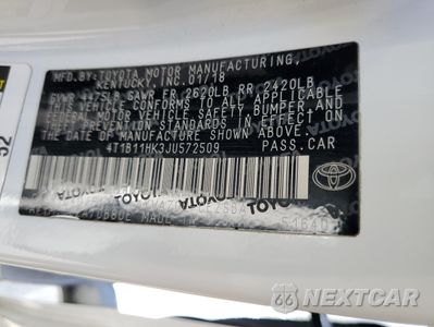 Zdjęcie 13 z 16 samochodu: 2018 TOYOTA CAMRY L VIN:4T1B11HK3JU572509 - miniatura