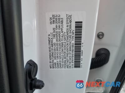 Zdjęcie 13 z 13 samochodu: 2024 HONDA PASSPORT EXL VIN:5FNYF8H51RB019803 - miniatura