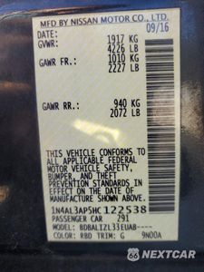 Zdjęcie 12 z 15 samochodu: 2017 NISSAN ALTIMA 2.5 VIN:1N4AL3AP5HC122538 - miniatura
