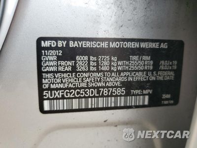 Zdjęcie 12 z 12 samochodu: 2013 BMW X6 XDRIVE35I VIN:5UXFG2C53DL787585 - miniatura