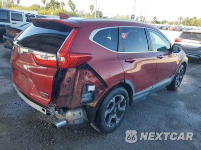 Trzecie zdjęcie samochodu z tyłu: 2018 HONDA CR-V TOURING VIN:5J6RW1H93JL012832 - miniatura
