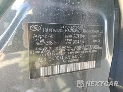 Zdjęcie 12 z 13 samochodu: 2020 HYUNDAI ELANTRA SE VIN:5NPD74LF2LH612891 - miniatura