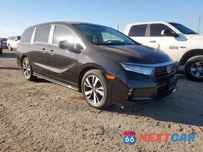 Czwarte zdjęcie samochodu z boku: 2023 HONDA ODYSSEY TOURING VIN:5FNRL6H83PB000016 - miniatura