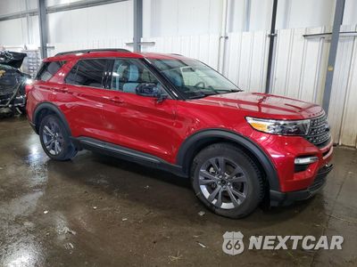 Czwarte zdjęcie samochodu z boku: 2021 FORD EXPLORER XLT VIN:1FMSK8DHXMGC03794 - miniatura