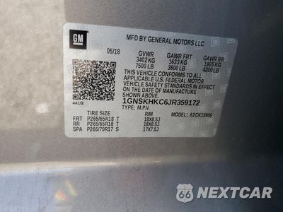 Zdjęcie 13 z 16 samochodu: 2018 CHEVROLET SUBURBAN K1500 LT VIN:1GNSKHKC6JR359172 - miniatura