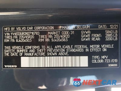 Zdjęcie 13 z 13 samochodu: 2022 VOLVO XC40 P8 RECHARGE PLUS VIN:YV4ED3UR2N2716783 - miniatura