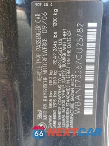 Zdjęcie 12 z 12 samochodu: 2007 BMW 530 XI VIN:WBANF73567CU25782 - miniatura