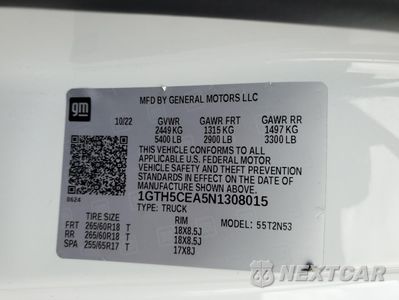 Zdjęcie 12 z 14 samochodu: 2022 GMC CANYON ELEVATION VIN:1GTH5CEA5N1308015 - miniatura