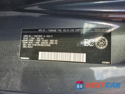 Zdjęcie 13 z 13 samochodu: 2011 VOLVO C30 T5 VIN:YV1672MK9B2237696 - miniatura