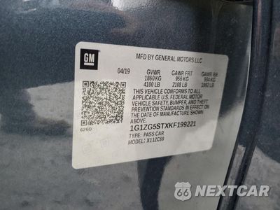 Zdjęcie 12 z 13 samochodu: 2019 CHEVROLET MALIBU RS VIN:1G1ZG5STXKF199221 - miniatura