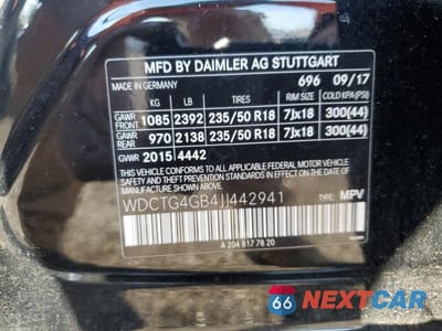 Zdjęcie 12 z 12 samochodu: 2018 MERCEDES-BENZ GLA 250 4MATIC VIN:WDCTG4GB4JJ442941 - miniatura