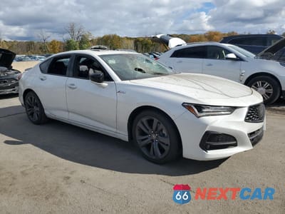 Czwarte zdjęcie samochodu z boku: 2022 ACURA TLX TECH A VIN:19UUB5F50NA000286 - miniatura