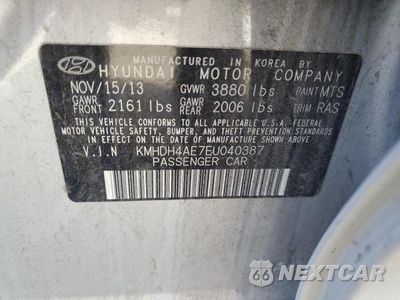 Zdjęcie 12 z 12 samochodu: 2014 HYUNDAI ELANTRA SE VIN:KMHDH4AE7EU040387 - miniatura