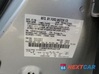 Zdjęcie 13 z 15 samochodu: 2009 LINCOLN MKS VIN:1LNHM93R49G607539 - miniatura