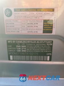 Zdjęcie 12 z 14 samochodu: 2007 MERCEDES-BENZ S 550 VIN:WDDNG71X67A102175 - miniatura