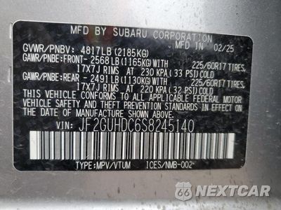 Zdjęcie 13 z 13 samochodu: 2025 SUBARU CROSSTREK PREMIUM VIN:JF2GUHDC6S8245140 - miniatura