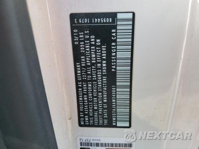 Zdjęcie 13 z 13 samochodu: 2010 VOLKSWAGEN GTI VIN:WVWED7AJ6AW340861 - miniatura