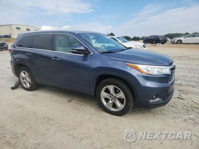 Czwarte zdjęcie samochodu z boku: 2016 TOYOTA HIGHLANDER LIMITED VIN:5TDYKRFH2GS167790 - miniatura