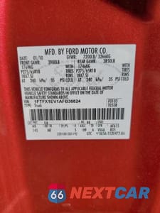 Zdjęcie 12 z 12 samochodu: 2010 FORD F150 SUPER CAB VIN:1FTFX1EV1AFB38824 - miniatura