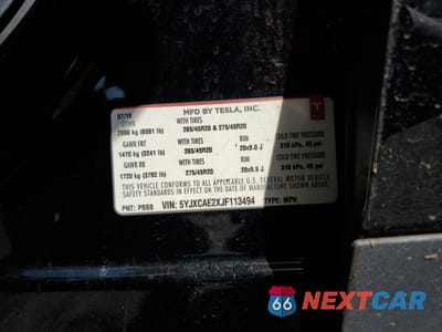 Zdjęcie 13 z 15 samochodu: 2018 TESLA MODEL X VIN:5YJXCAE2XJF113494 - miniatura