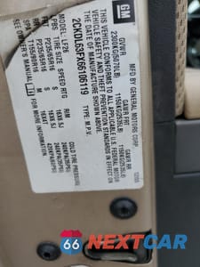Zdjęcie 13 z 15 samochodu: 2006 PONTIAC TORRENT VIN:2CKDL63FX66106119 - miniatura
