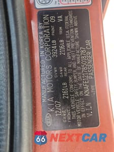 Zdjęcie 12 z 14 samochodu: 2008 KIA SPECTRA EX VIN:KNAFE121785018787 - miniatura
