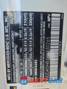 Zdjęcie 13 z 13 samochodu: 2017 MERCEDES-BENZ GLE 350 4MATIC VIN:4JGDA5HB1HA930265 - miniatura