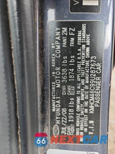 Zdjęcie 12 z 12 samochodu: 2009 HYUNDAI ACCENT GLS VIN:KMHCM46C99U287673 - miniatura