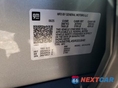 Zdjęcie 12 z 13 samochodu: 2025 CHEVROLET TAHOE K1500 HIGH COUNTRY VIN:1GNS6TRL4SR331840 - miniatura