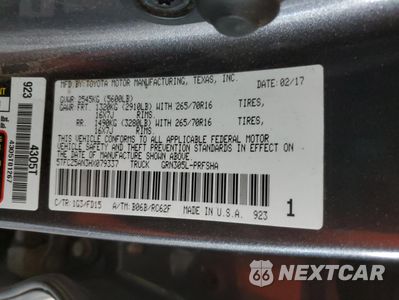 Zdjęcie 12 z 12 samochodu: 2017 TOYOTA TACOMA DOUBLE CAB VIN:5TFCZ5AN3HX079337 - miniatura