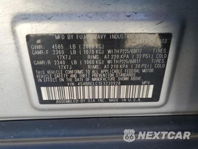 Zdjęcie 13 z 15 samochodu: 2014 SUBARU OUTBACK 2.5I LIMITED VIN:4S4BRCLC1E3230928 - miniatura