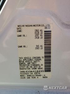 Zdjęcie 12 z 13 samochodu: 2022 NISSAN ALTIMA SR VIN:1N4BL4CV3NN418499 - miniatura