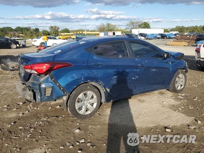 Trzecie zdjęcie samochodu z tyłu: 2016 HYUNDAI ELANTRA SE VIN:KMHDH4AE1GU649204 - miniatura