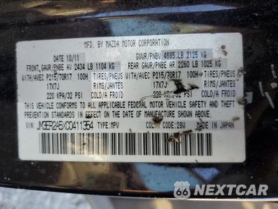 Zdjęcie 13 z 15 samochodu: 2012 MAZDA CX-7 VIN:JM3ER2A5XC0411354 - miniatura