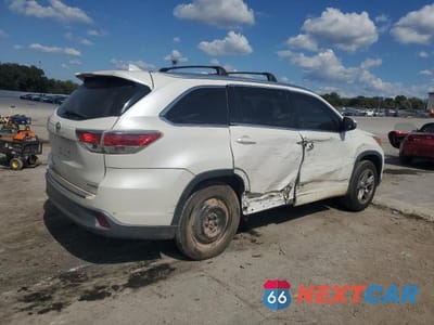 Trzecie zdjęcie samochodu z tyłu: 2016 TOYOTA HIGHLANDER LIMITED VIN:5TDYKRFH4GS152420 - miniatura