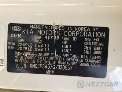 Zdjęcie 13 z 15 samochodu: 2016 KIA SOUL + VIN:KNDJP3A57G7330957 - miniatura