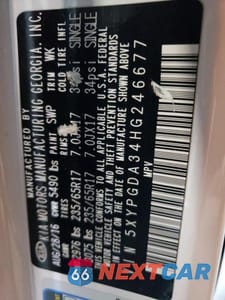 Zdjęcie 13 z 13 samochodu: 2017 KIA SORENTO LX VIN:5XYPGDA34HG246677 - miniatura
